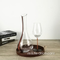 set gelas wain kristal retro tersuai set decanter